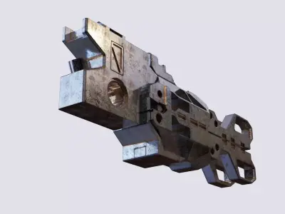 Scifi spaceship spacecraft part  3D model