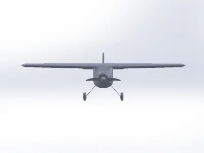 Cessna 195 Replica - Lightliner 3D print model