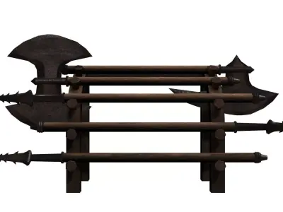 Viking set equipement 3D model