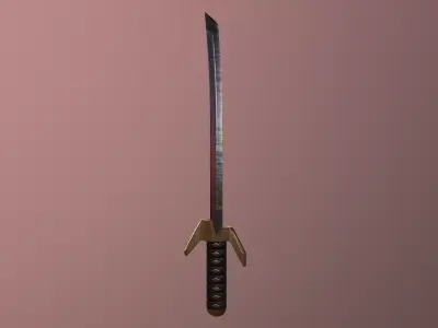 Masamune samurai sword Free 3D model