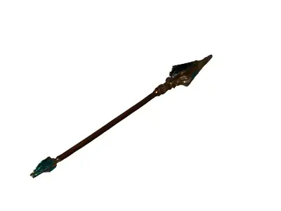 Stylized Fantasy Spear Game Asset Low-poly 3D model