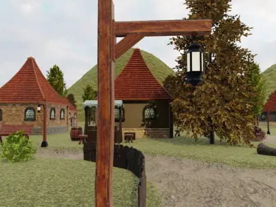 Rustic Village 3D model