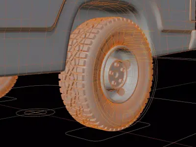 Dodge Power Wagon W200 1977  3D model