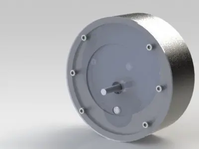 2 Stage Gear Box Free 3D model