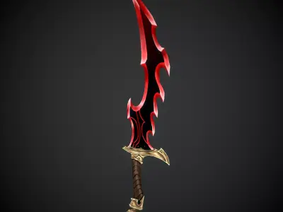 Solo Leveling knife Low-poly 3D model