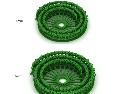 2 SIZE  Top Sold Fancy Italian Chain 3D Model 3D Model Pack