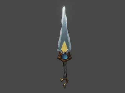 Zeloeman Sword A 16 Low-poly 3D model