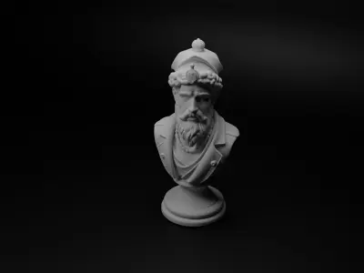 Ottoman Sipahi Bust Chess 3D print model