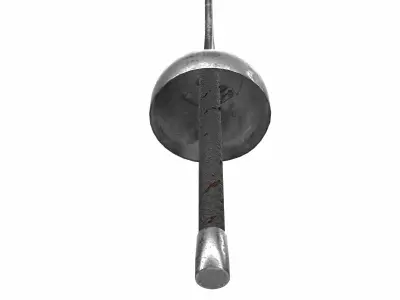 fencing sword 02  3D model