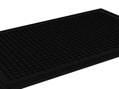 Rubber mat Low-poly 3D model