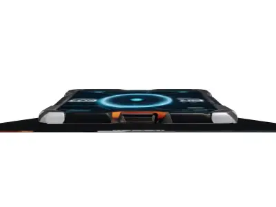 SciFi Tablet Cracked Screen 3D model