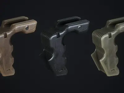 CAA Tactical Front Grip Low-poly 3D model