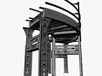 Conveyor - Zipline RZCDC 3D model