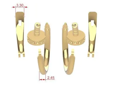Earrings Car 3D print model