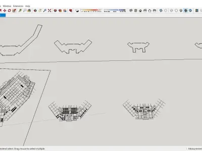 Sketchup Hotel K2 3D model