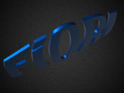 fiori logo 3D model