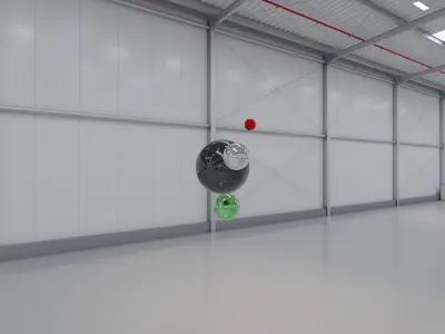 HDRI - Industrial Warehouse Interior 14 - 16384x8192 Texture