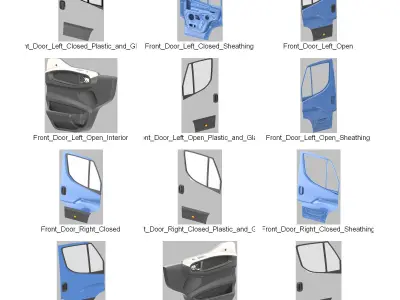 DOSCH 3D - Car Details - Hydrogen Delivery Van 3D model