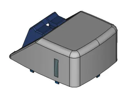 Rear Upper part Basic for Nissan NV200 Center Console 3D print model