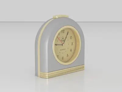 Analog Alarm Clock Small 3d Model 3D model