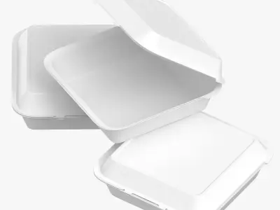 Cardboard Box Set 03 3D model