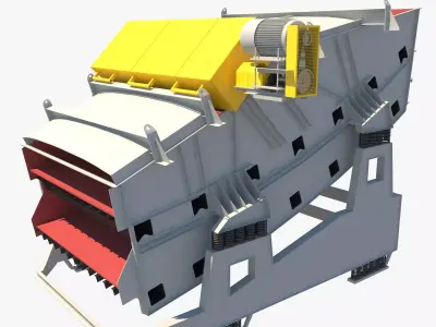 zaranda secundaria 3D model