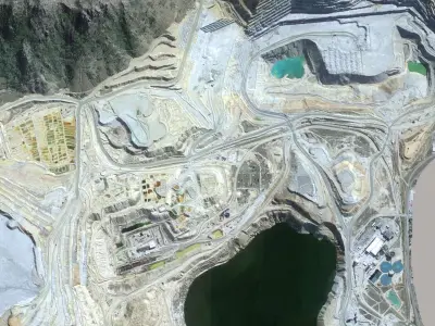 Opencast Mine Silver Bow Creek 3D model