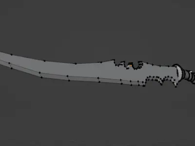 Edgy Weapon  Low-poly 3D model
