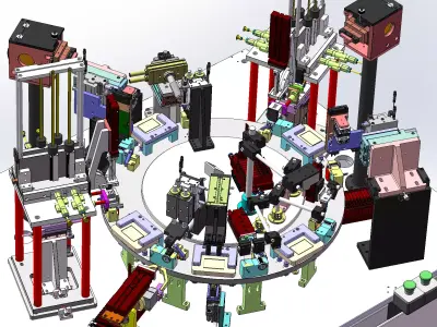 Automatic Assembly and Arranging Machine for Lock Cylinders 3D model