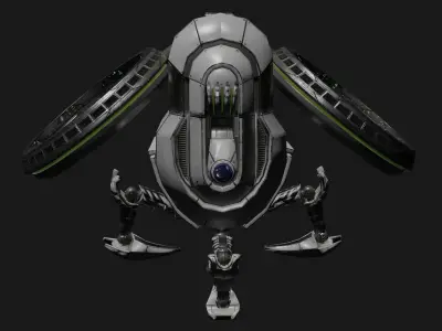 Drone UAV aircraft model 3D model