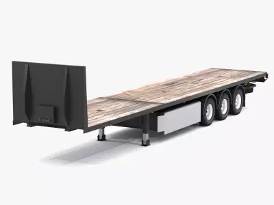 Industrial Trailer 3D model
