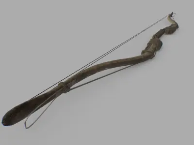 Recurve Bow Low-poly 3D model purchase