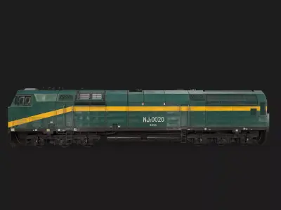 General Electric NJ2 green Qinghai-Tibet Railway Low-poly 3D model