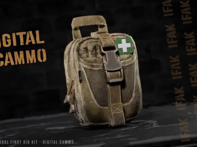 IFAK - Medic pouch Low-poly 3D model
