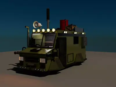 Zombie Survival Van 3D model