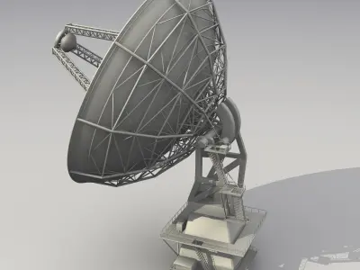 Radio Telescope Antenna 3D model