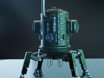 Iron Harvest Polania Mech PZM-9 Straznik 3D model