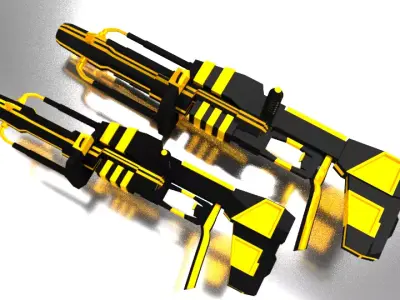 Scifi Gun 3D model get