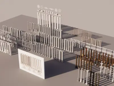 Roman Column Collection Pack  250 Variations Arch 3D Models 3D model