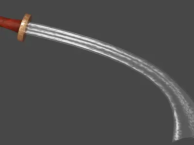 Khora sword with Spatha handle Low-poly 3D model