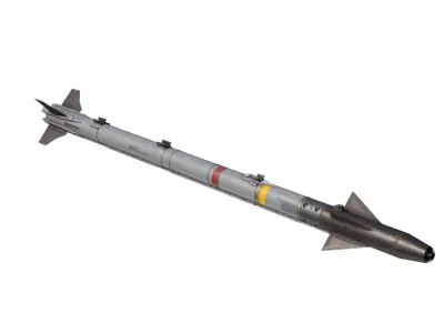 USAAF AIM-9X AIM9 Sidewinder Missile AIM9X 3D model