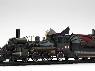 Jules Verne Time Train 3D model