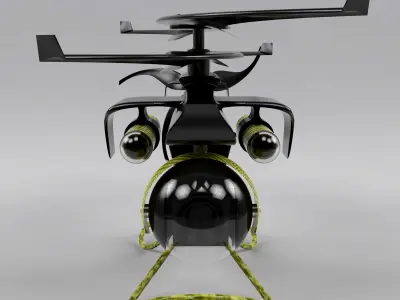 Drone helicopter 3D model