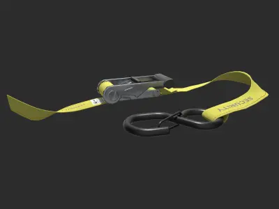 Ratchet Strap Low-poly 3D model