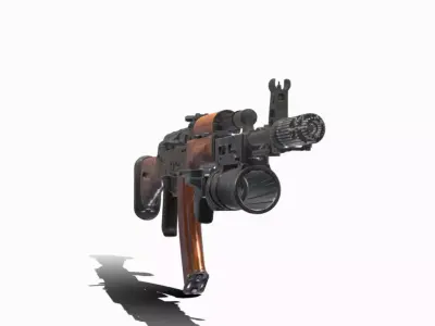 AK 74 GP 25 Low-poly 3D model