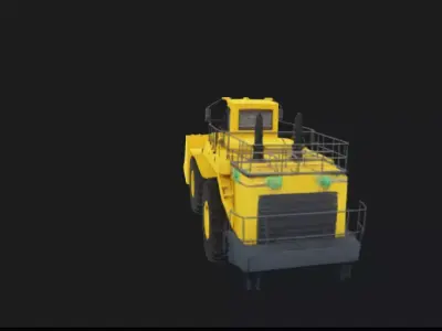 Komatsu WA70 Wheel Loader 3D Model 3D model