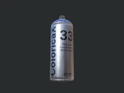 Paint Can Spray Low-poly 3D model