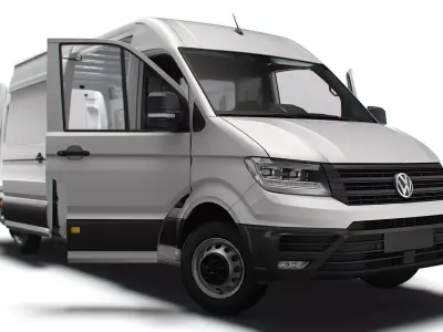 VW Crafter Panel Van L3H2 HQ Interior 2023 3D model