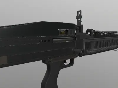 M 60 LMG Low-poly 3D model