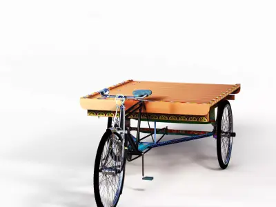 Rickshaw Van 3D model